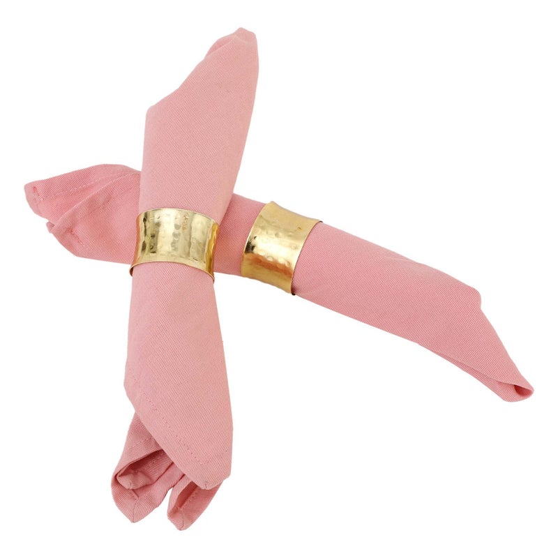 ات او اس 365 ITOS365 حامل حلقات المناديل الذهبية المطروقة يدويًا لحفلات طاولة الطعام كل يوم، مجموعة من 12 قطعة - Image 5